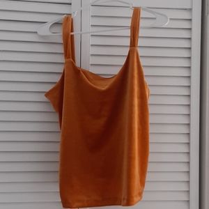 Yellow velvet Old Navy tank top